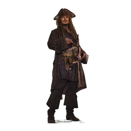 GiftsGoneWild 70 x 26 in. Jack Sparrow - Pirates of The Caribbean 5 Cardboard Standup
